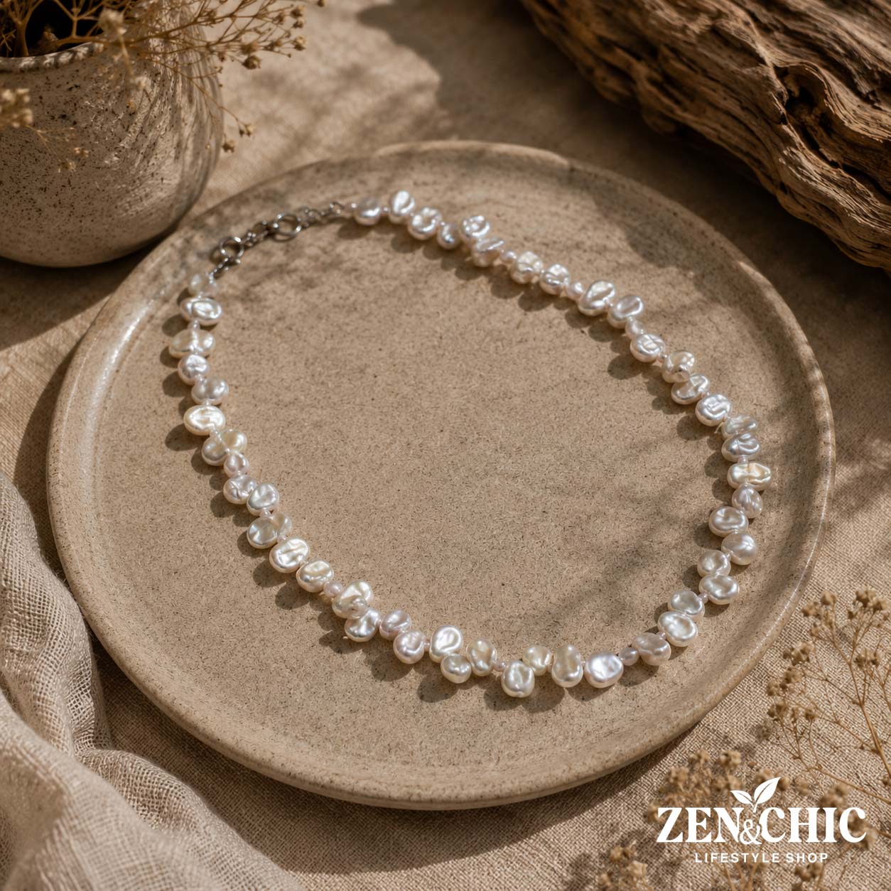 JOYAS - BISUTERIA - COLLAR PERLAS NATURALES - Zen&chic-3